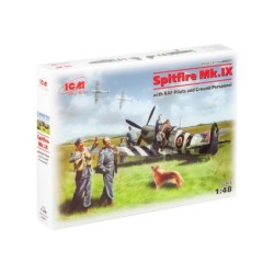 ICM48801 - Spitfire Mk.IX with RAF Pilots & Ground Personnel (7 Figures)