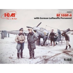 ICM48804 - Bf 109F-4 with German Luftwaffe Personnel (5 Figures)