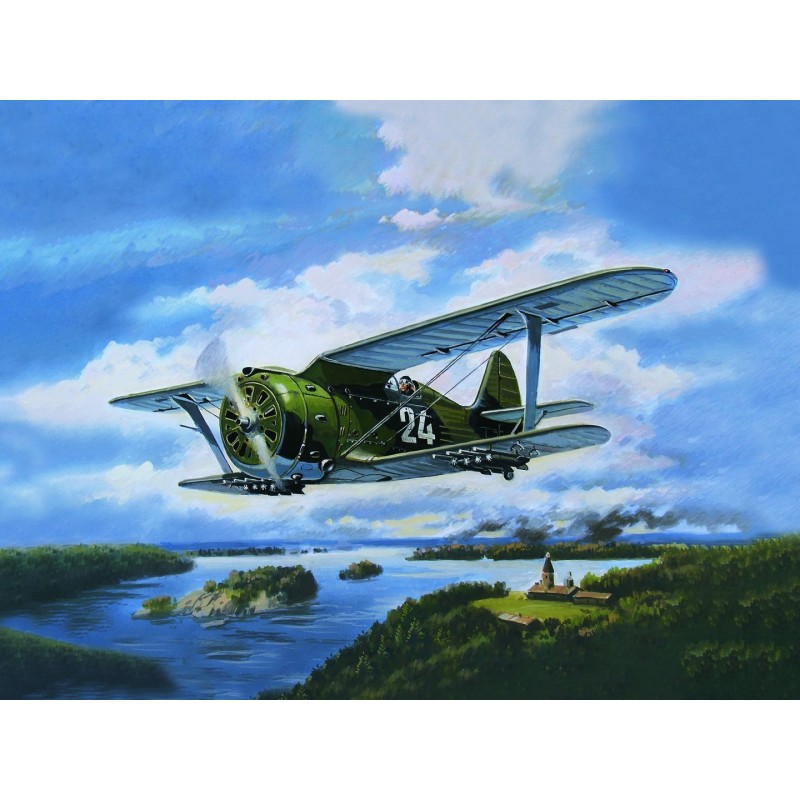 ICM72074 - I-153 "Chaika", WWII Soviet Biplane Fighter