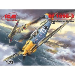 ICM72131 - Messerschmitt Bf 109E-3, WWII German Fighter Plane