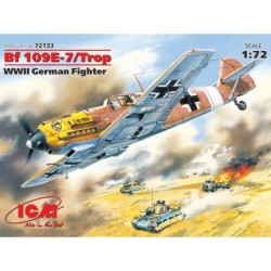ICM72133 - Messerschmitt Bf 109E-7/Trop, WWII German Fighter Plane