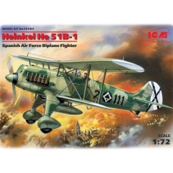 ICM72191 - Heinkel He 51B-1, Spanish Air Force Biplane Fighter