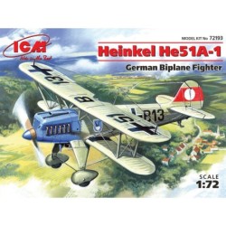 ICM72193 - Heinkel He 51A-1, German Biplane Fighter