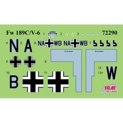 ICM72290 - Fw 189C/V-6, German Attack Aircraft