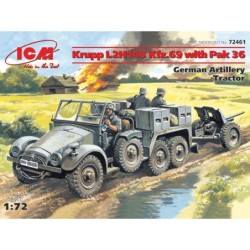 ICM72461 - Krupp L2H143 Kfz.69 with Pak 36, German Artillery Tractor