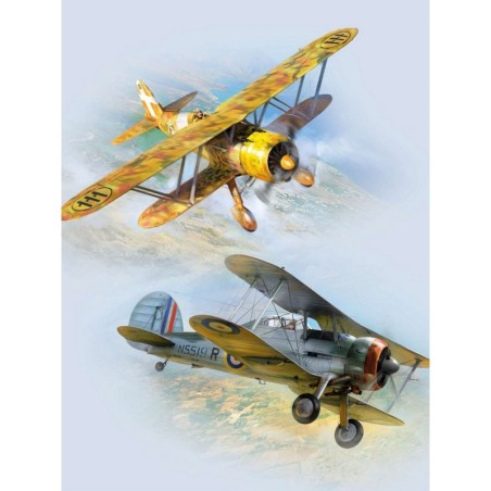 ICMDS3201 - Battle of Malta with CR. 42 Falco & Sea Gladiator Mk. II (Set of 2 Aircraft)