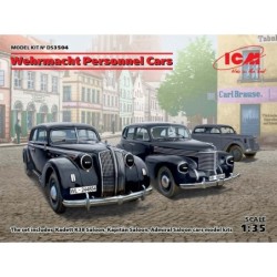 ICMDS3504 - Wehrmacht Personnel Cars, Kadett K38 Saloon, Kapitan Saloon, Admiral Saloon (Set of 3)