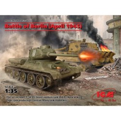 ICMDS3506 - Battle of Berlin Set (April 1945) with T-34-85 & King Tiger Tanks