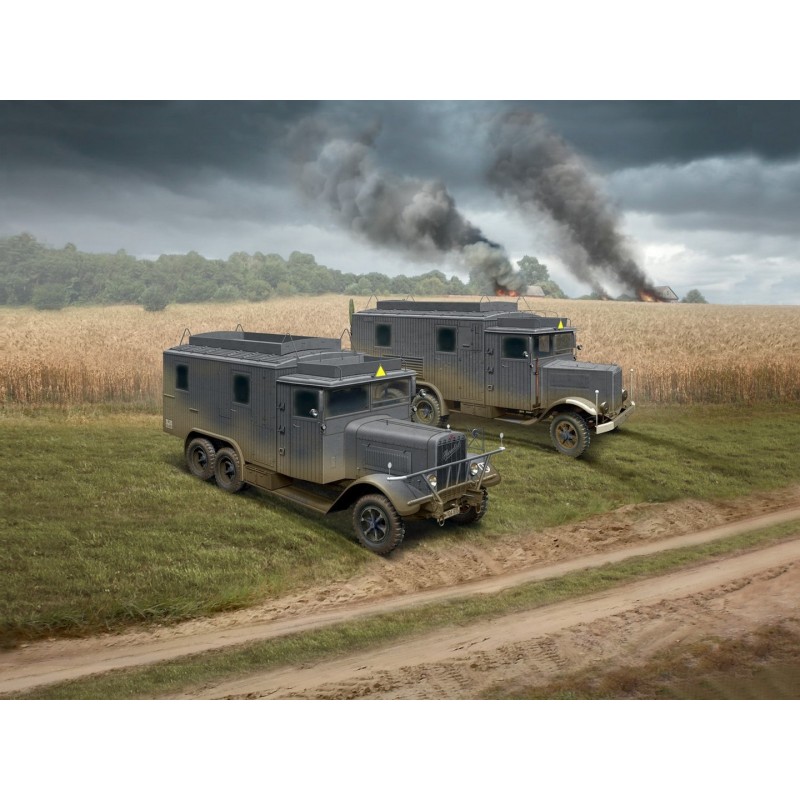 ICMDS3509 - Wehrmacht Radio Trucks (Henschel 33D1 Kfz.72, Krupp L3H163 Kfz.72)