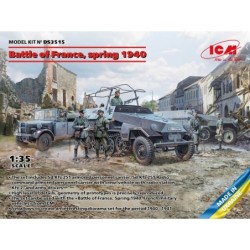 ICMDS3515 - Battle of France, Spring 1940 (Sd.Kfz 251 APC, Radio Command APC, Kfz.2 & Figures)