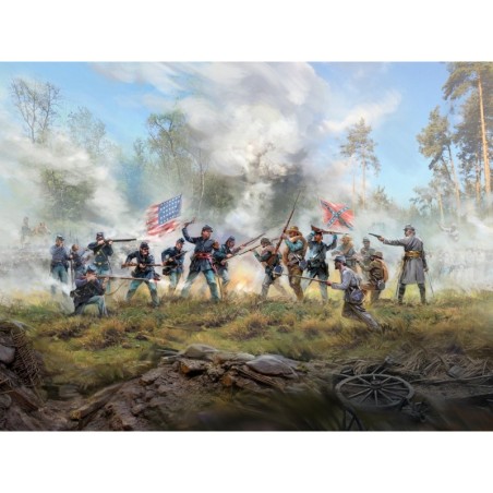 ICMDS3519 - Fierce Battle, American Civil War with 16 Figures