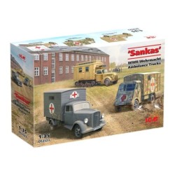 ICMDS3523 - Sankas WWII Wehrmacht Ambulance Trucks (Set of 3)