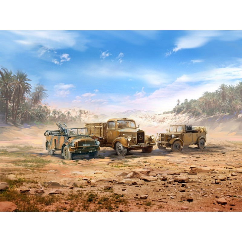 ICMDS3529 - Vehicles of the DAK, German WWII Afrika Korps (Set of 3)