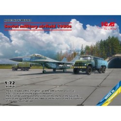 ICMDS7203 - Soviet Military Airfield 1980s Set (MiG-29, APA-50M, ZiL-131 & Airfield Plates)
