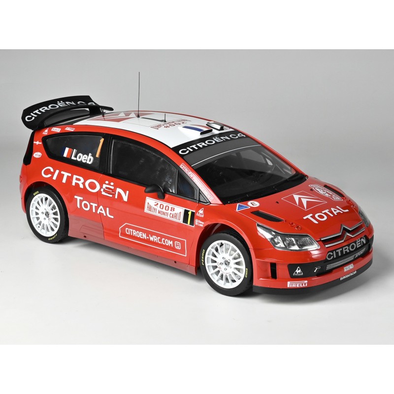 IXCCC4FK - Citroën C4 WRC 2008 Red 1/8 Scale Metal & Plastic Kit