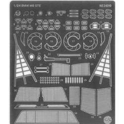 NU24010E - Etching Details Parts BMW M8 Gte 2019 Daytona Winne