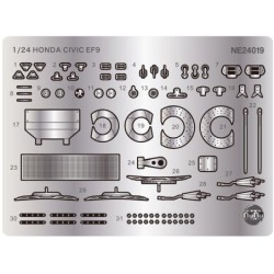 NU24019E - Etching Details Parts Honda Civic Ef9