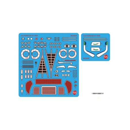 NU24040E - Etching Detail Parts: Porsche 911 992 LM 18 Pink Pig