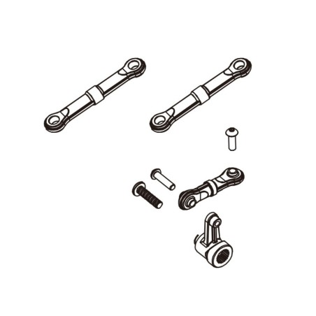 PD303-008 - Rr.Upper Arm_L/R 1PCS Servo Saver unit 1PCS