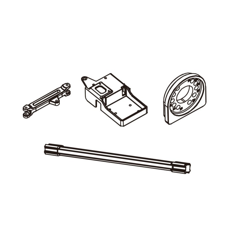 PD303-020 - Ackerman Link  1PCS Server support  1PCS Center drive shaft 1PCS