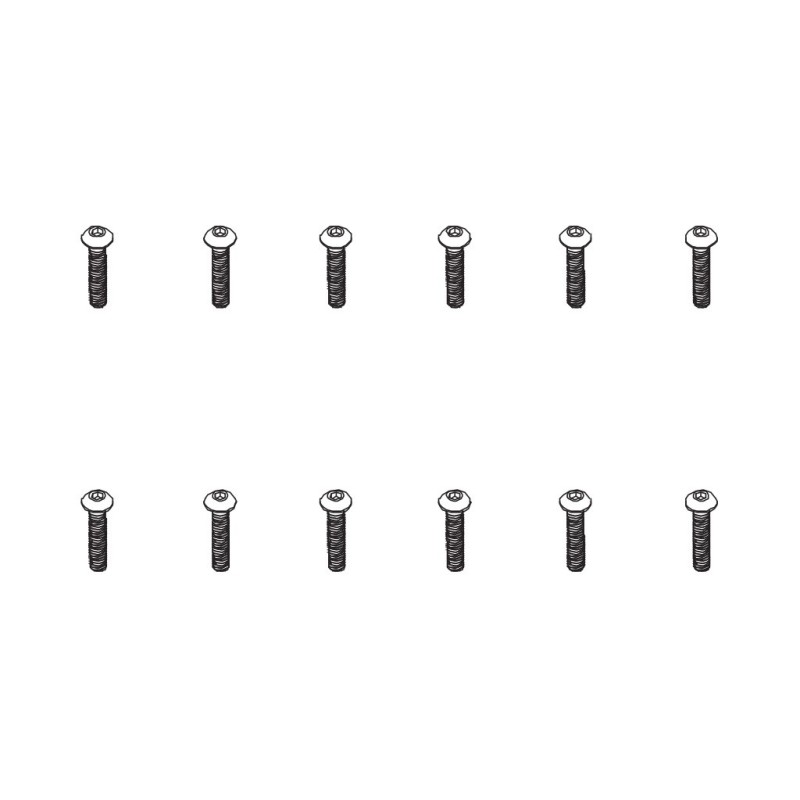 PD501-058 - B head hex screw HM4*20   12pcs