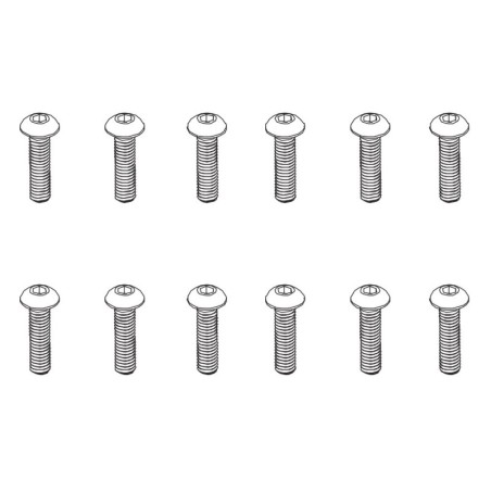 PD602-071 - B head hex screw HM3*18   12pcs