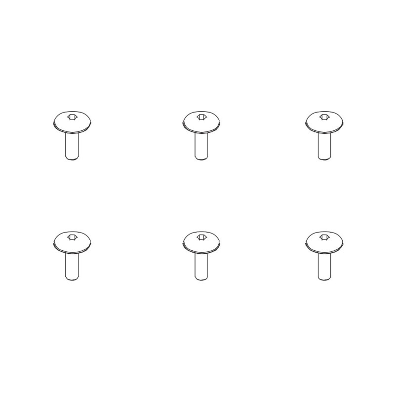 PD861-084 - Step screw M3*10     6PCS