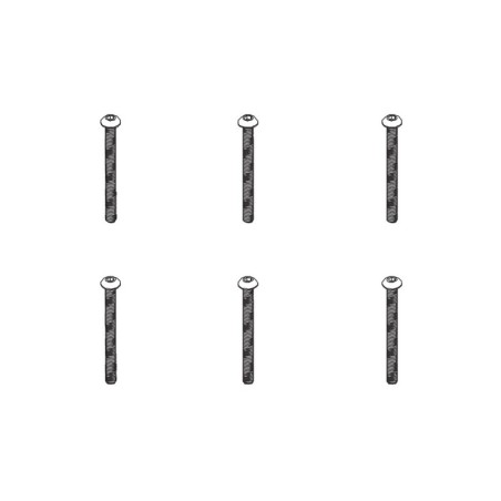 PD861-087 - B head hex screw HM4*45   6pcs