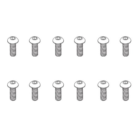 PD861-093 - B head hex screw HM3*12   12pcs