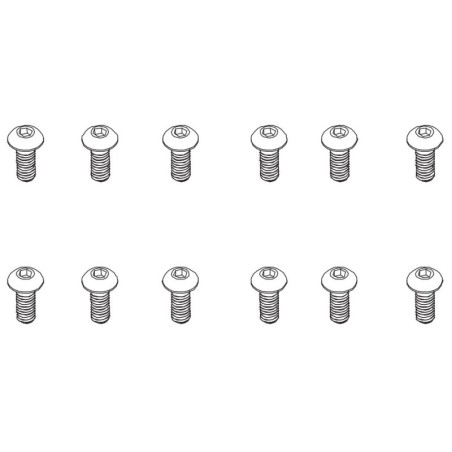 PD861-095 - B head hex screw HM4*10   12pcs