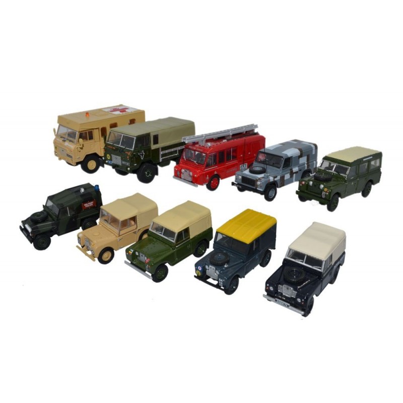 76SET57 - 10 Piece Land Rover Military Set