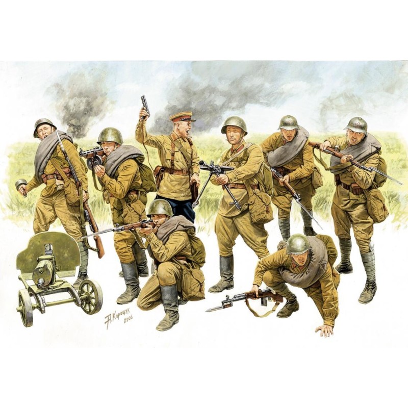 Z3526 - Red Army Infantry Set (8 Figures)