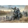 Z3632 - German WWII R12 Motorcyle with 2 Figures