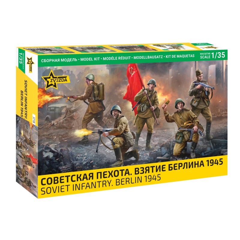 Z3718 - Soviet Infantry Berlin 1945 (5 Figures)