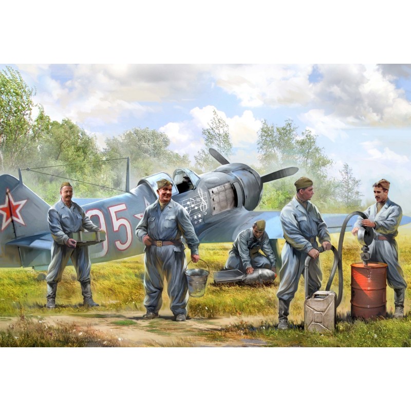 Z6187 - 1/72 Soviet Airforce Ground Crew