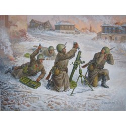 Z6208 - 1/72 Soviet 82Mm Mortar W/Crew