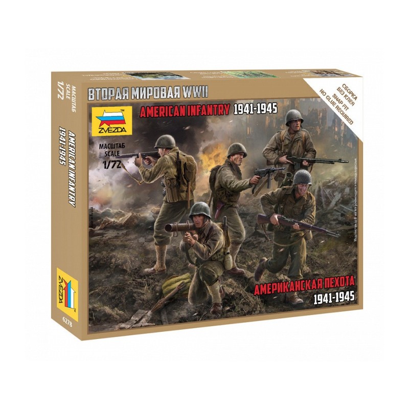Z6278 - U.S. Infantry WWII (5 Figures)