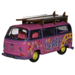 76VW017 - VW Minibus/Surfboards Flower Power