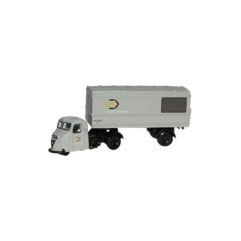NRAB003 - Railfreight Grey Scammell Scarab Van Trailer