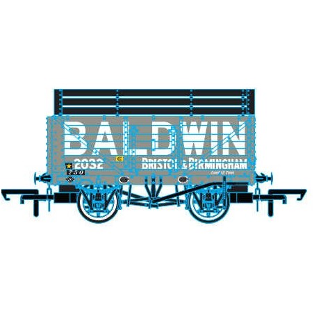 OR76CK7005 - Baldwin 2032 Grey with 3 coke rails