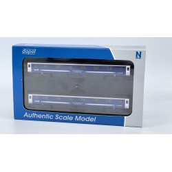 2P-006-KMS2 - N Gauge First Caledonian Sleeper - White Band Mk3 Twin Pack