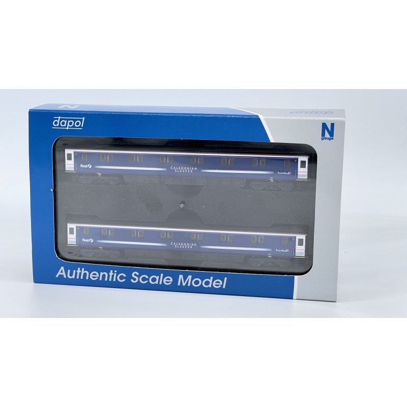 2P-006-KMS2 - N Gauge First Caledonian Sleeper - White Band
