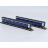 2P-006-KMS3 - N Gauge First Caledonian Sleeper - No Band and Gold Stripe Mk3 Twin Pack