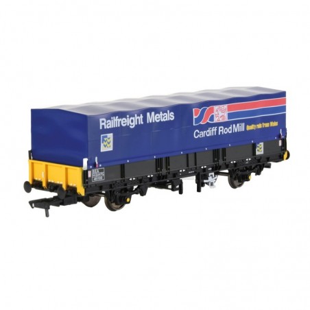 E87046 - BR SEA Wagon BR Railfreight Metals Sector with Hood (Revised)