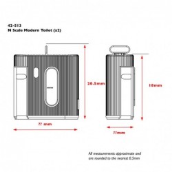 42-513 - Modern Toilet (x2)