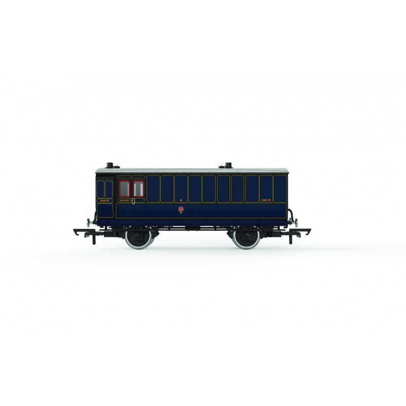 R40302 - S&DJR, 4 Wheel Coach, Passenger Brake, 8 - Era 2