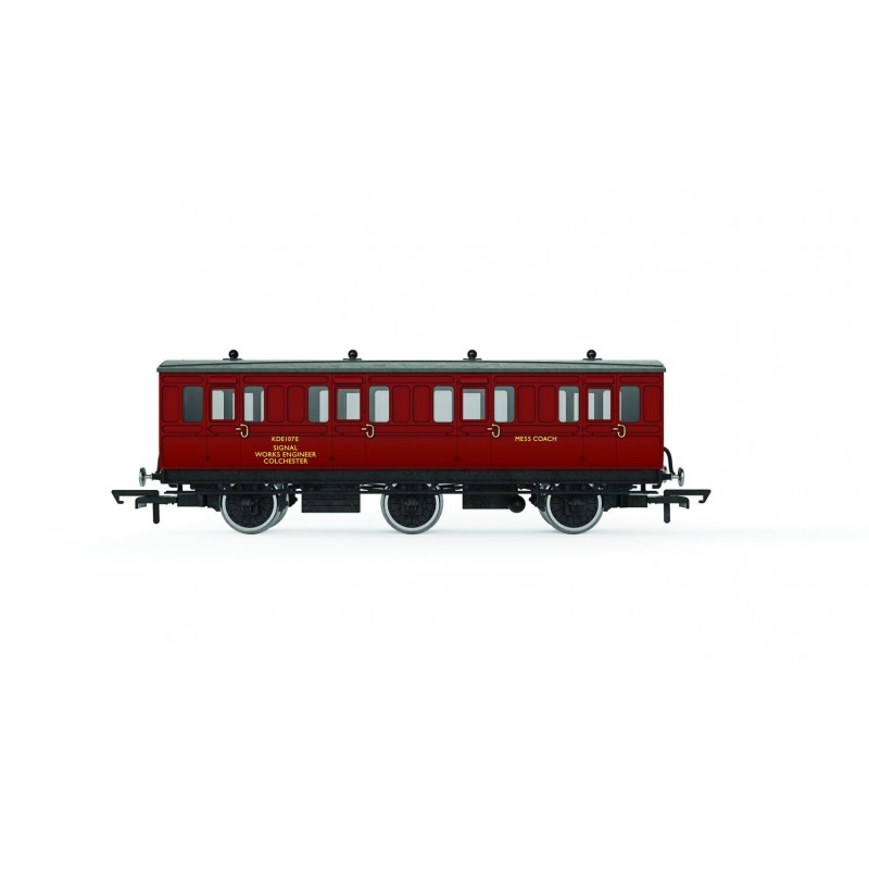 R40359 - BR Departmental, 6 Wheel Crew Coach, KDE107E - Era 8