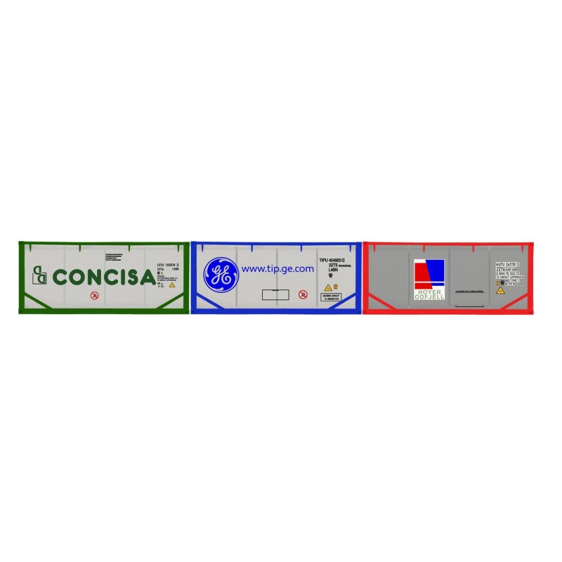 R60130 - Concisa TIP & Hoyer Container Pack 3 x 20  Tanktainers - Era 11