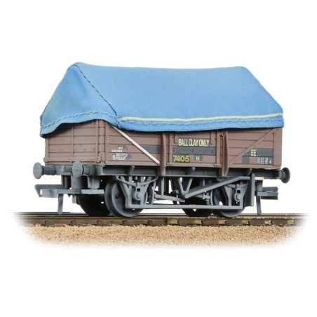 33-085B - 5 Plank China Clay Wagon BR Bauxite (TOPS) With Hood [W]