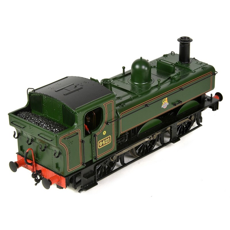31-639 - GWR 64XX Pannier Tank 6421 BR Lined Green (Early Emblem)